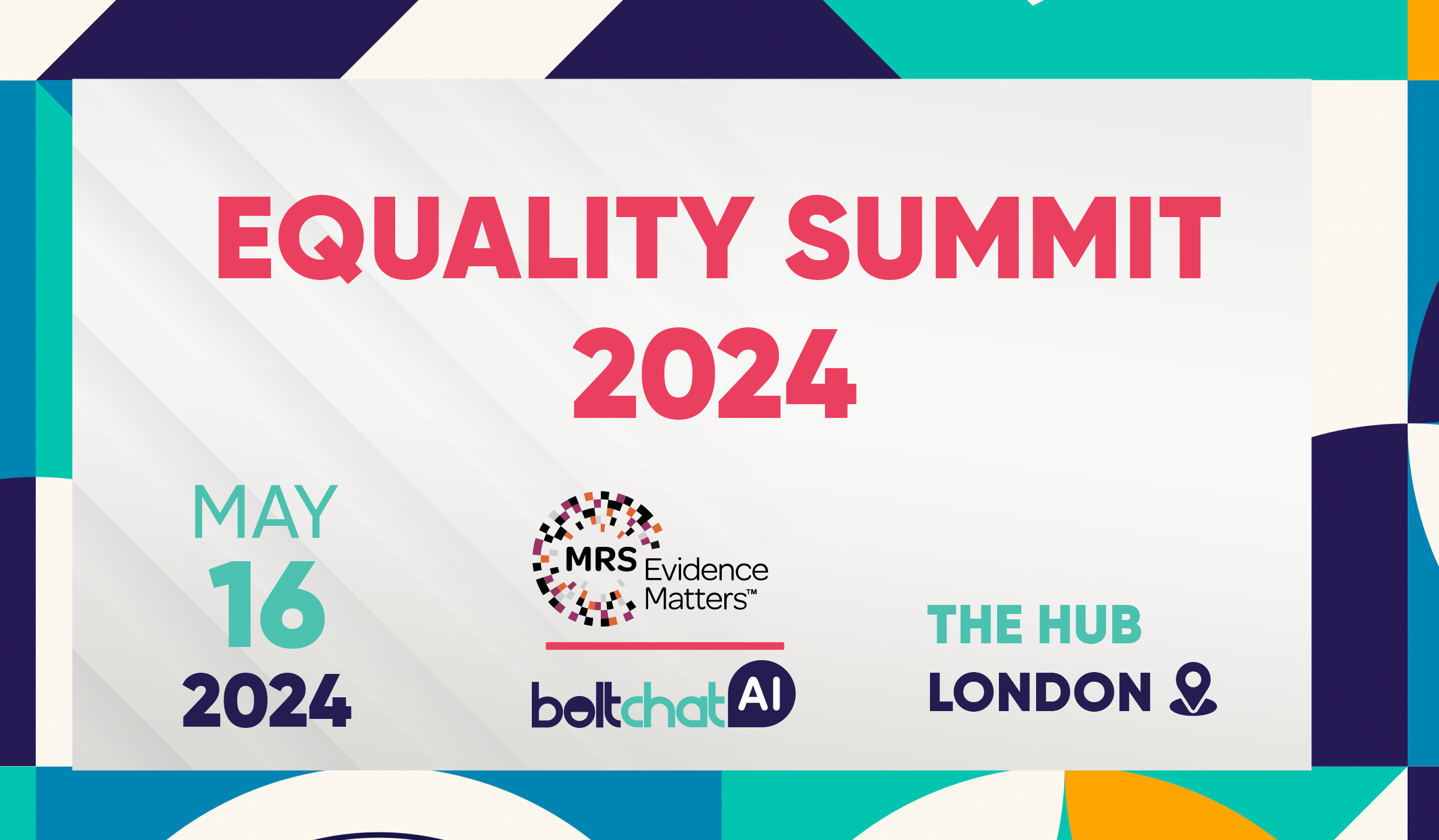 MRS Equality Summit event graphic for BoltChatAI